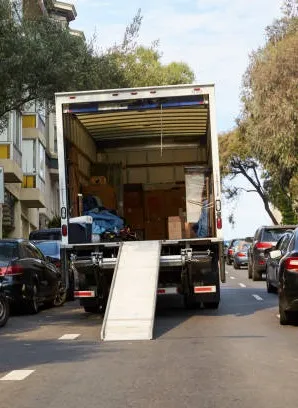 a truck with a ramp on the back